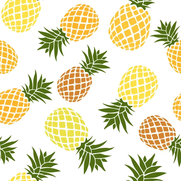 Hintergrund Mit Ananas Vektorillustration — Stockvektor