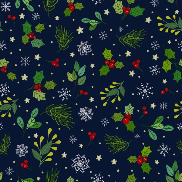 Christmas Nature Vector Illustration — Stock Vector