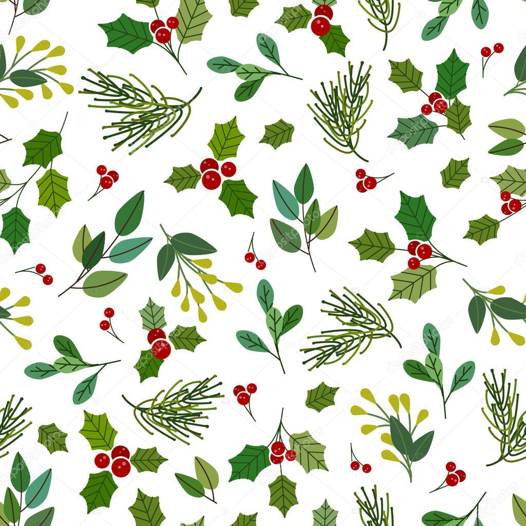 Christmas Nature, vector Illustration 