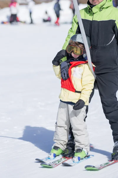 Man and boy on stirrup — Stock Photo, Image