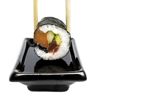 Sushi and soya — Stock Photo, Image