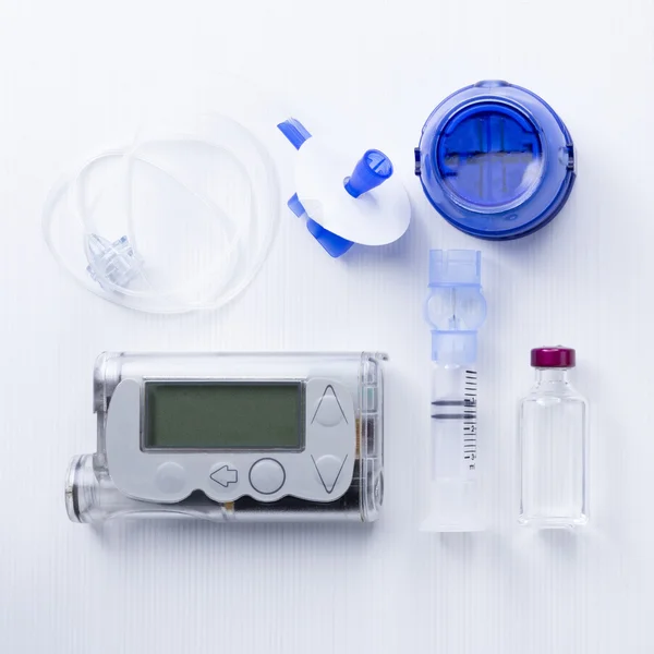 Insulin pump set backgroun — Stock Photo, Image