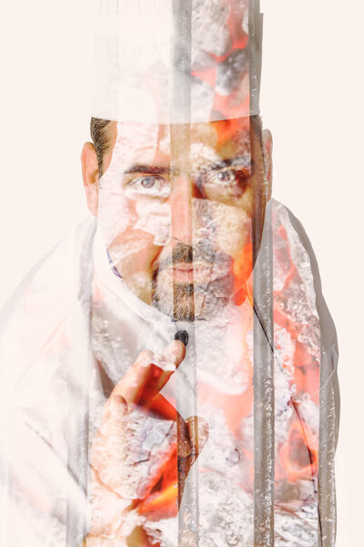 двойное воздействие шеф-повара и угля
