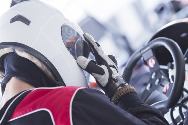 gokart racer ready for race