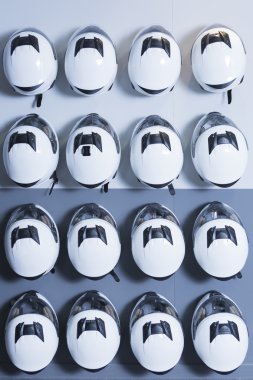 karting helmets background