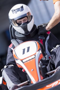 karting pilot ready for race