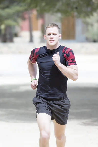 Mužské běžec běží — Stock fotografie