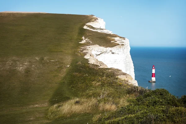 Επτά αδελφές Country Park κοντά στο φάρο Belle Tout, Ηνωμένο Βασίλειο, — Φωτογραφία Αρχείου