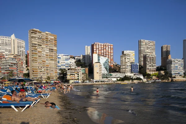 Benidorm är en kuststad i Alicante. — Stockfoto