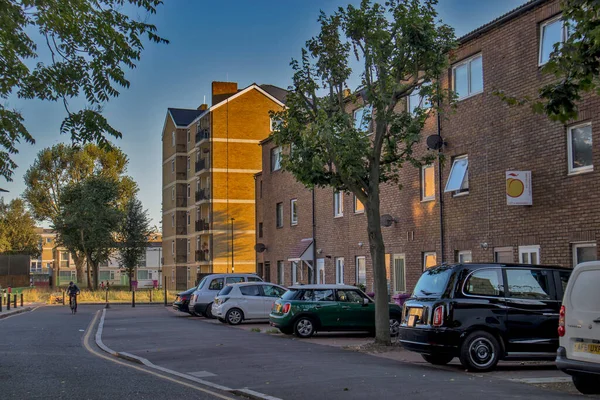 London Großbritannien September 2020 Straßen Von East London Bei Sonnenuntergang — Stockfoto