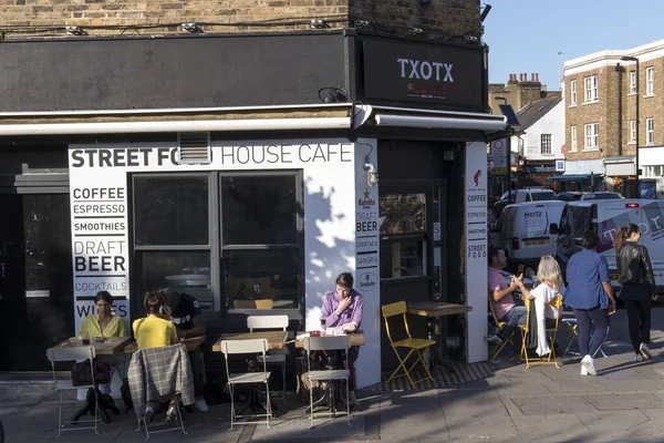 Лондон Великобритания Сентября 2020 Года Уличное Кафе Классический Паб Восточном — стоковое фото