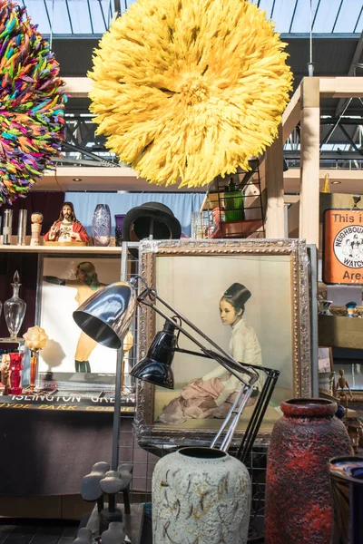 Liverpool Street Londen Verenigd Koninkrijk September 2020 Spitalfields Antique Market — Stockfoto