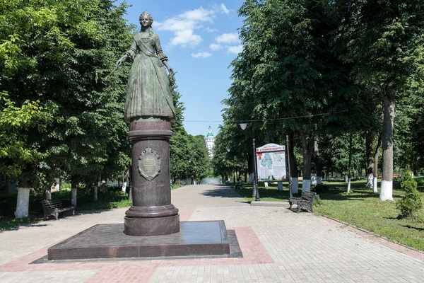 Bogoroditsk Tula Oblast Rússia Junho 2021 Monumento Moderno Imperatriz Russa — Fotografia de Stock