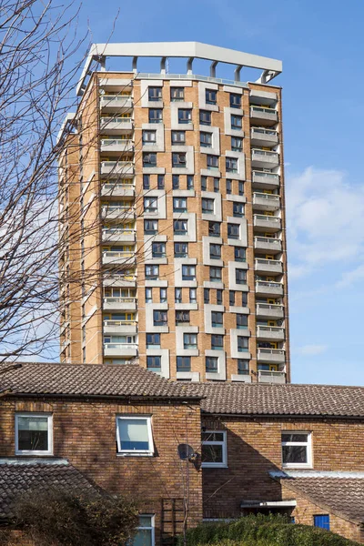 London January 2020 Neighborhood East London Desert Streets Winter — Stock Photo, Image