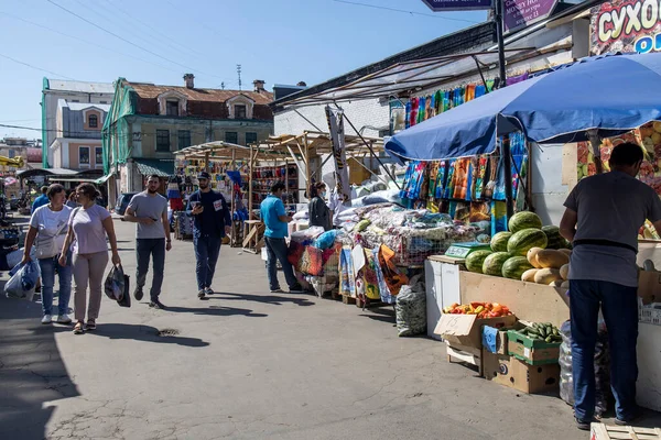 Sint Petersburg Rusland Augustus 2021 Apraksin Dvor Markt Turkse Chinese — Stockfoto