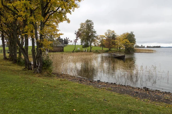 Rusland Republiek Karelië Kizhi Eiland September 2021 Oude Traditionele Houten — Stockfoto