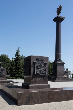 Yelets, Lipetsk bölgesi, Rusya - 7 Haziran 2021, Mimarlık ve Anıtlar. Yelets, Orta Kara Toprak Bölgesi 'nin en eski ve en güzel eski Rus şehirlerinden biridir..