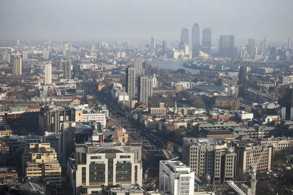 Letecký pohled na Londýn — Stock fotografie
