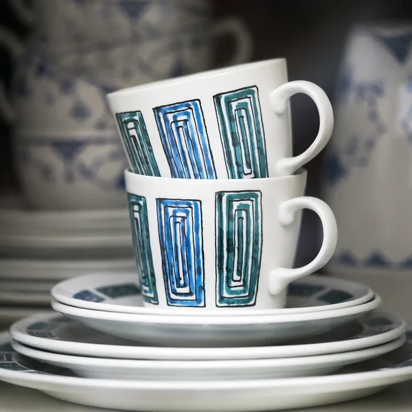 Tazas de porcelana vintage —  Fotos de Stock