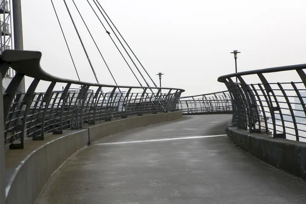 Pedestrian transition over the highway — Stock Photo, Image