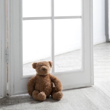 Oldukça eski vintage oyuncak ayı oyuncak