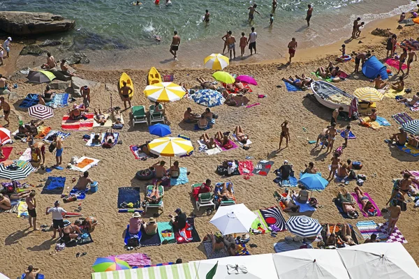 Tossa Beach es un destino famoso en España. Situado en Tossa de —  Fotos de Stock