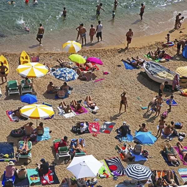 Tossa Beach je slavný destinací ve Španělsku. Nachází se v Tossa de — Stock fotografie