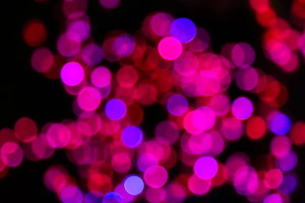 Colore Bokeh Contro Uno Sfondo Scuro — Foto Stock