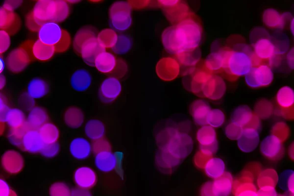 Color Bokeh Dark Background — Stock Photo, Image