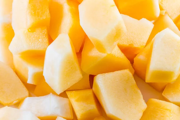 Sliced Melon Cantaloupe White Background — Stock Photo, Image