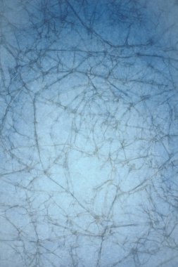 Kırışık arkaplanı olan klasik mavi kağıt dokusu