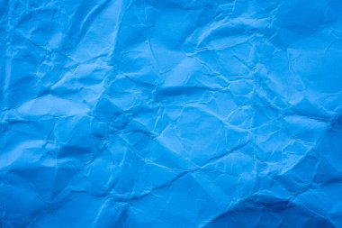 Mavi buruşuk kağıt arkaplan