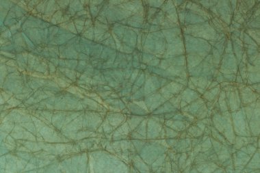 Eski yeşil buruşmuş kağıt dokusu