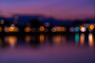 Çok renkli ışıklar bokeh arkaplan