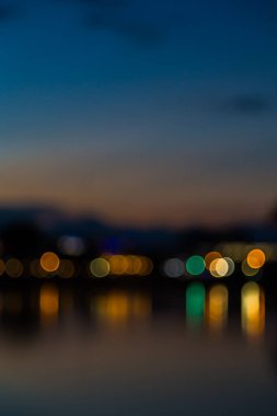 Çok renkli ışıklar bokeh arkaplan