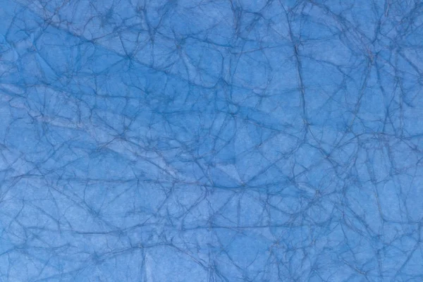 Παλιά Γαλάζια Τσαλακωμένη Υφή Χαρτιού — Φωτογραφία Αρχείου