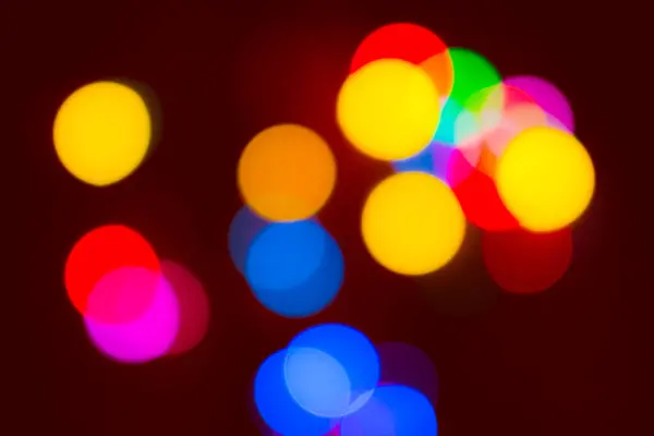 Círculos Coloridos Luz Abstrato Fundo Bokeh — Fotografia de Stock