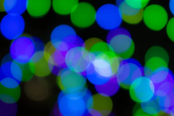 Cercles Colorés Lumière Abstraite Fond Bokeh — Photo