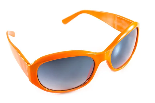 Orangefarbene Sonnenbrille Isoliert Auf Weißem Hintergrund — Stockfoto