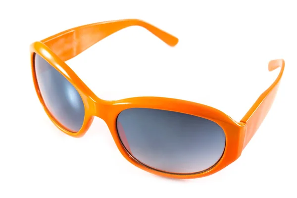 Oranžové Sluneční Brýle Izolované Bílém Pozadí — Stock fotografie