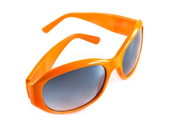 Orangefarbene Sonnenbrille Isoliert Auf Weißem Hintergrund — Stockfoto