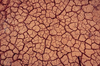 Çatlamış toprak kuru kara dokusu arka planı