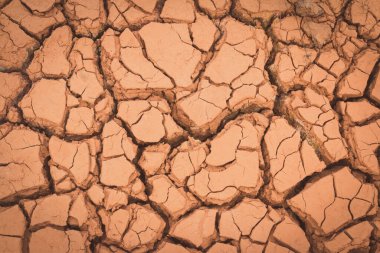 Çatlamış toprak kuru kara dokusu arka planı