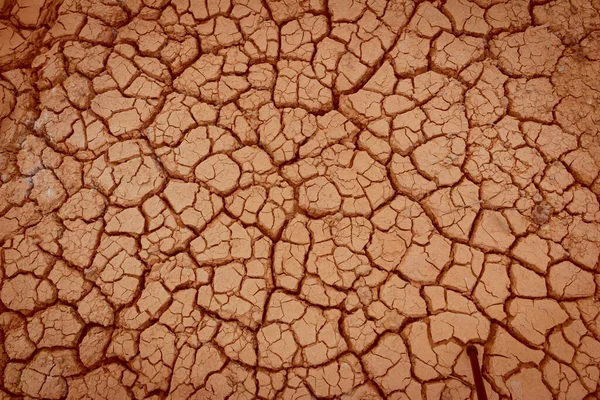 Prasklá Zem Suchá Země Suchá Půda Textura Pozadí — Stock fotografie