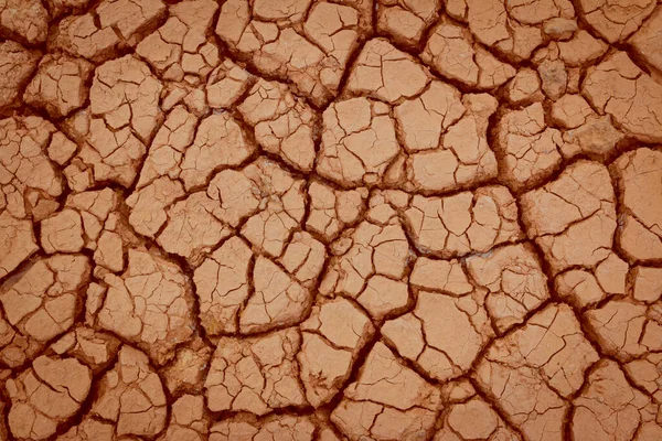Prasklá Zem Suchá Země Suchá Půda Textura Pozadí — Stock fotografie