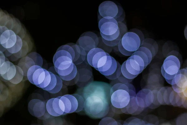 Ligas Desenfocadas Fondo Dorado Del Árbol Navidad — Foto de Stock