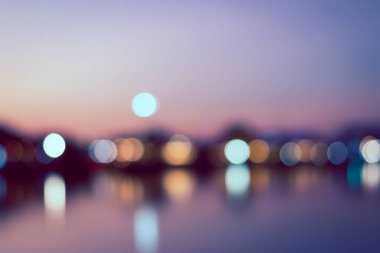 Bokeh of Light 'ın klasik soyut şehir arka planı