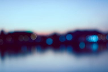 Bokeh of Light 'ın klasik soyut şehir arka planı