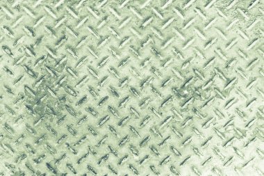 gümüş renkli arka planda eski metal plaka