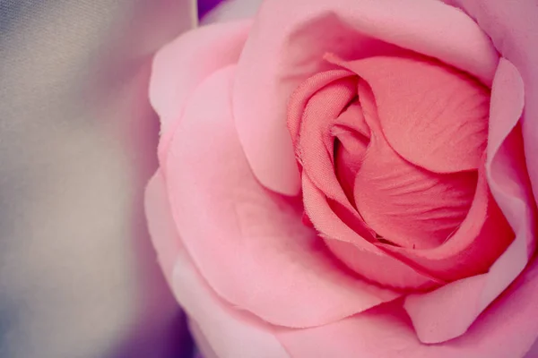 Pink Fabric Rose Flower Artificial Flowers Colorful Background — Stock Photo, Image